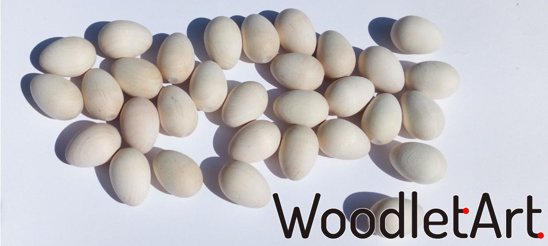 Jajka toczone z drewna